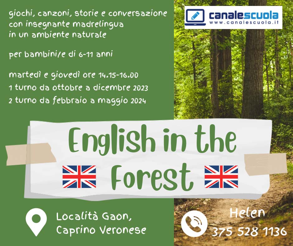 canalescuola english forest caprino corso di inglese