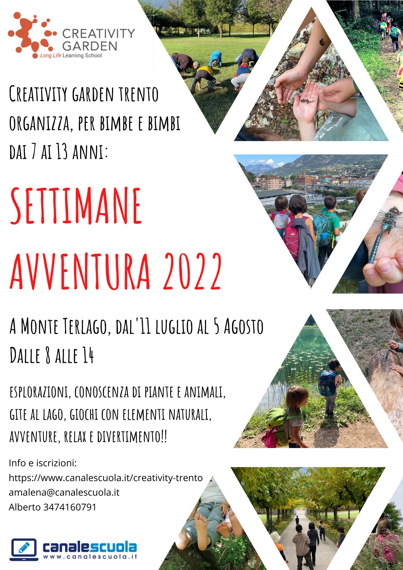 canalescuola settimane dell avventura 2022 Trento Villazzano