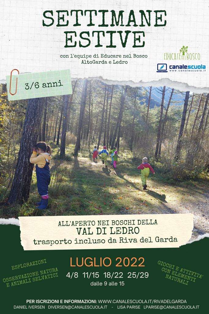 canalescuola settimane estive nel bosco 2022 Castel Campo - Fiavè